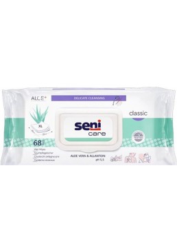 Влажные салфетки для ухода за кожей Seni Care CLASSIC, 68 шт